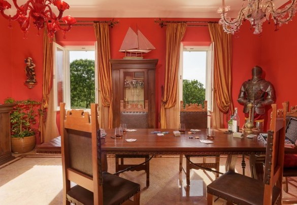 Dining room on the ground floor in the main house - Villa Vittoria D'Anghiari