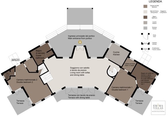 Ground floor - Villa Viù