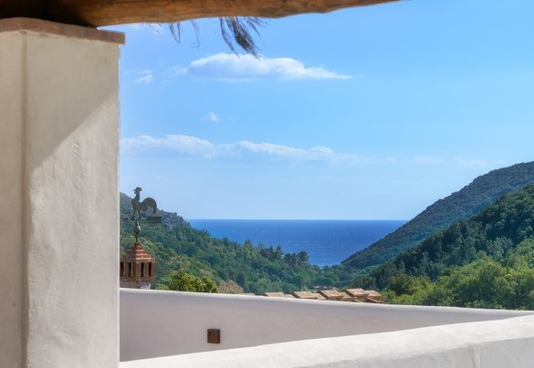 La terrazza solarium con vista sulla baia di Ortano - Villa Zaca
