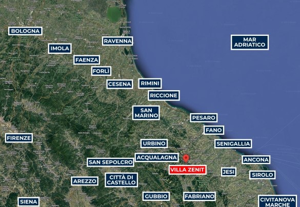 Villa Zenit - Mappa