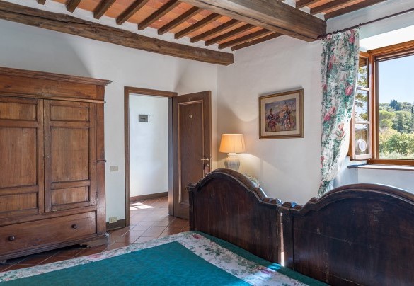 La caratteristica camera matrimoniale al primo piano con letti separabili - Villalta