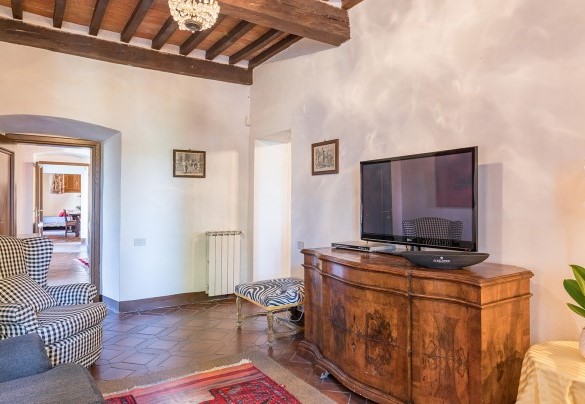 L'elegante salotto con Tv - Villalta