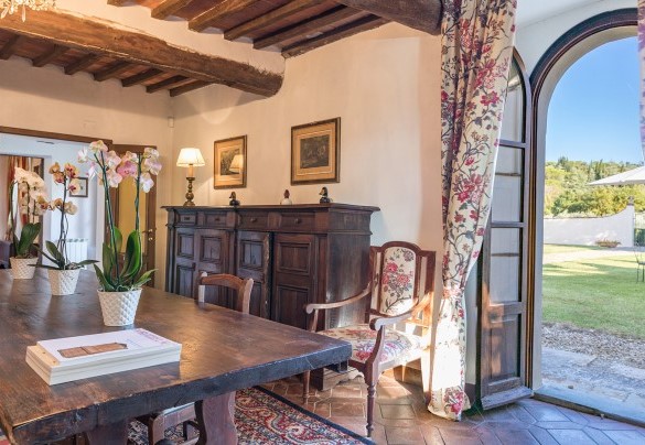 La sala da pranzo dallo stile unico - Villalta