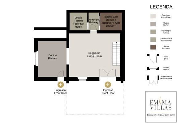 Ground Floor - Villino Ariachiara