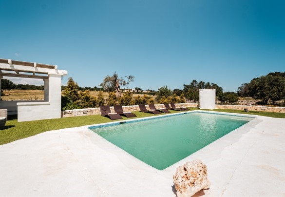 The pool a few meters from the entrance - White Stone House