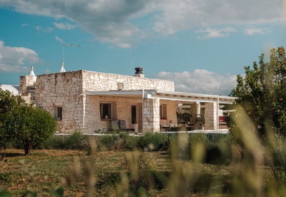 The exterior facade - White Stone House